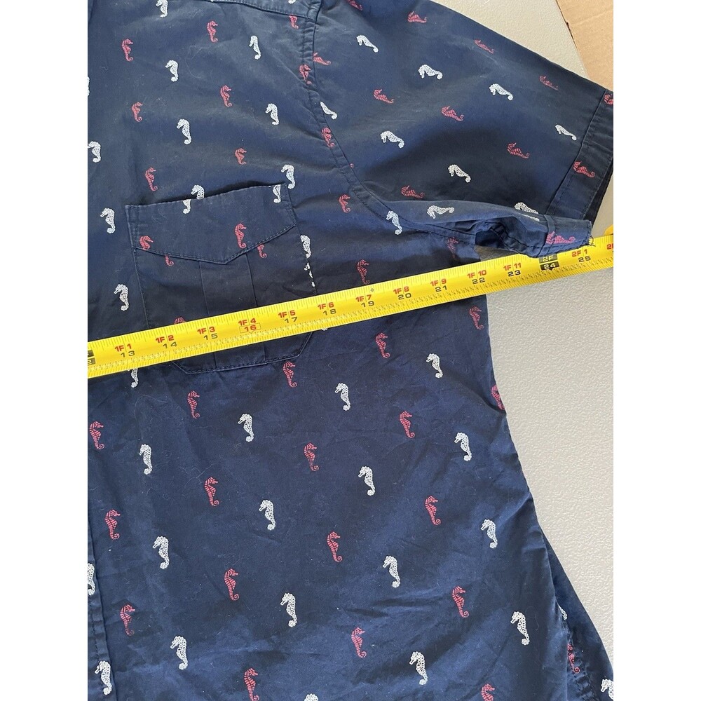 Colours Alexander Julian Men's Short Sleeve Vintage Polo Seahorse Print, Large - Picture 5 of 6